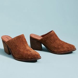 Anthropologie Jeffrey Campbell Favela Western Mules Cowboy Woven Leather